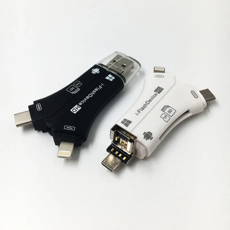 Nworld 4 в 1 i флеш накопитель USB Micro SD и TF кардридер адаптер для iPhone 5 6 7 8 iPad Macbook камера