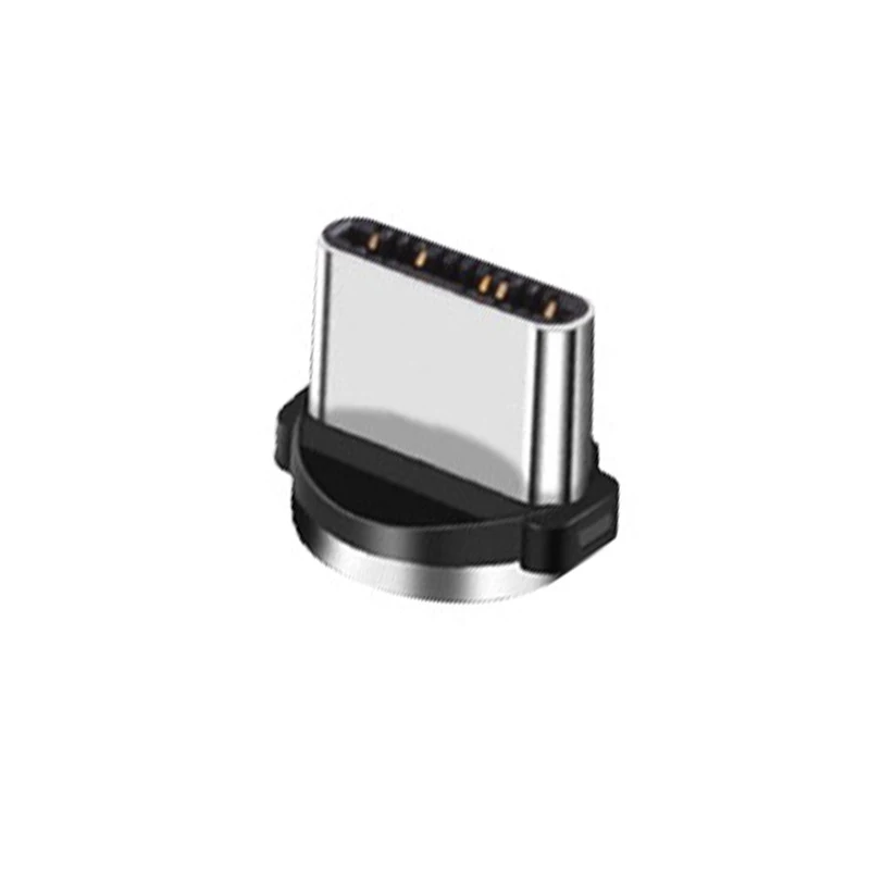Robotsky Micro usb type C кабель 90 градусов быстрая зарядка магнит зарядное устройство кабели для Samsung huawei для мобильного телефона Магнитный зарядка - Цвет: only type c plug