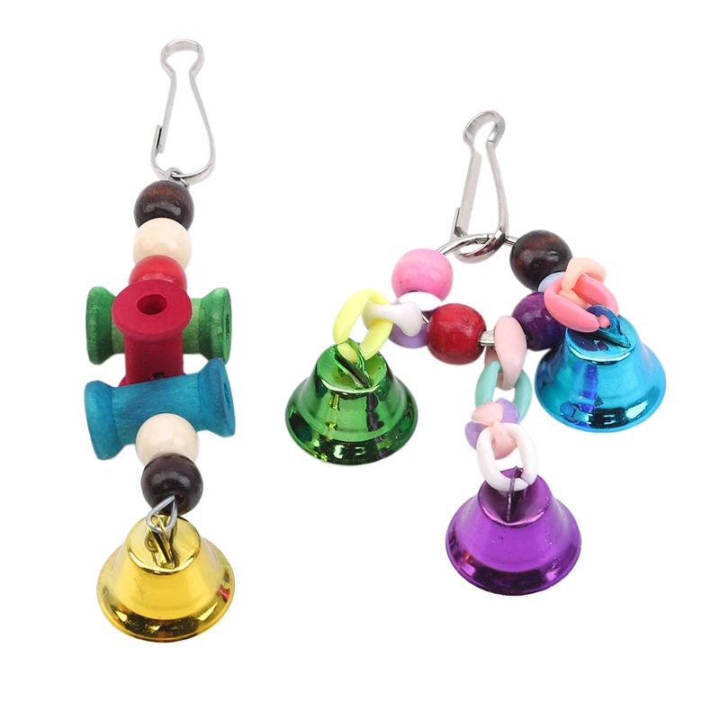 

10PCS/Set Combination Parrot Toy Bird Articles Parrot Bite Toy Bird Toys Parrot Funny Swing Ball Bell Standing Training Toys