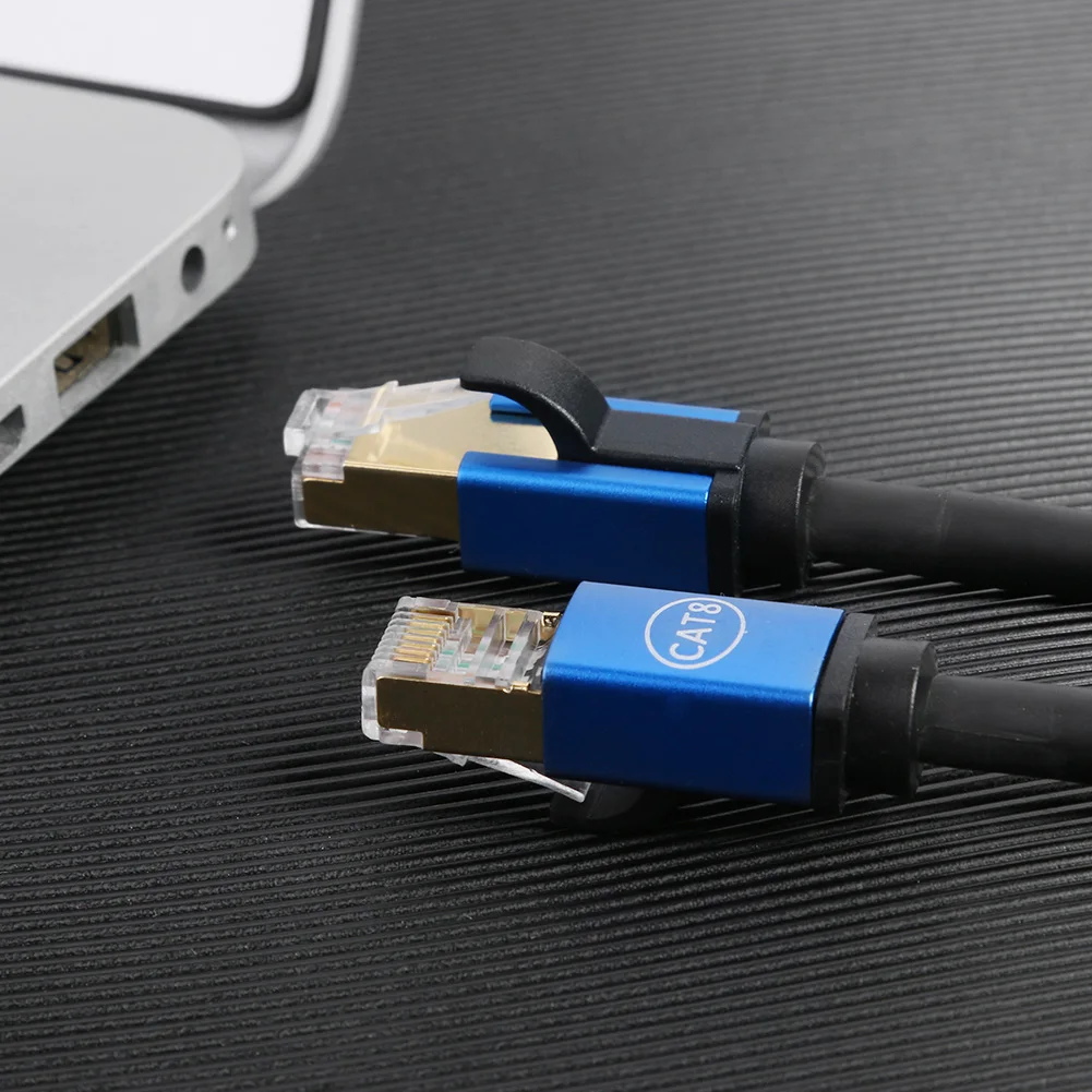 RJ45 Cat8 Ethenet кабель 26AWG Категория 8 сетевой патч корд синий бытовой компьютер
