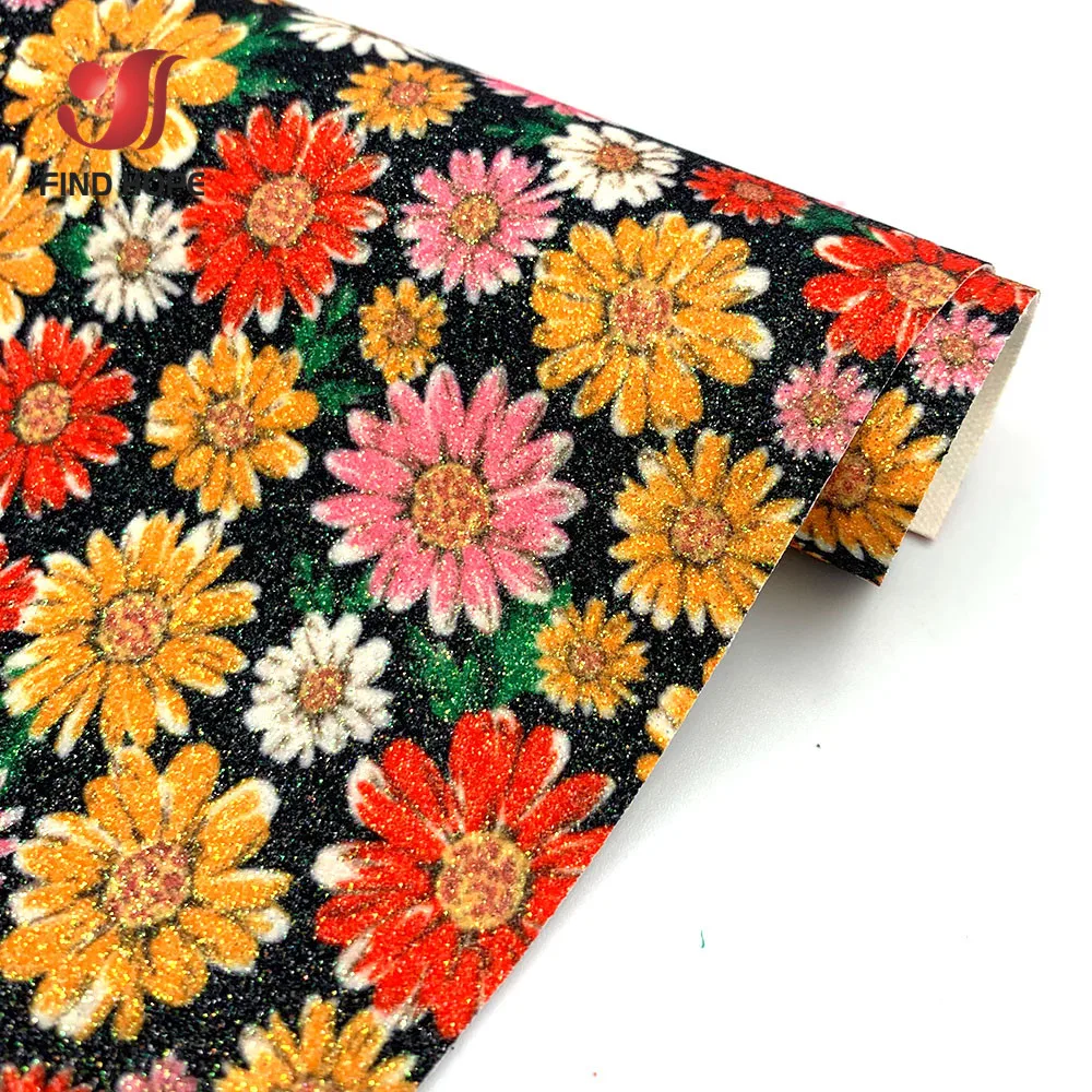 Блестящая брошь с цветочным принтом в виде маргаритки 20 х30 см | Дом и сад