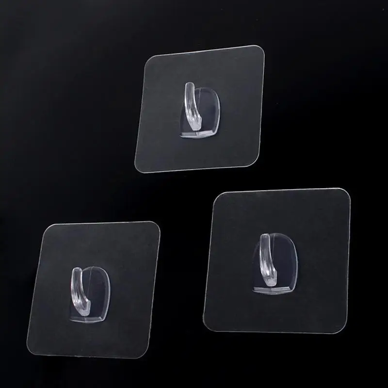 

Крючки прозрачные самоклеящиеся, 10 шт.