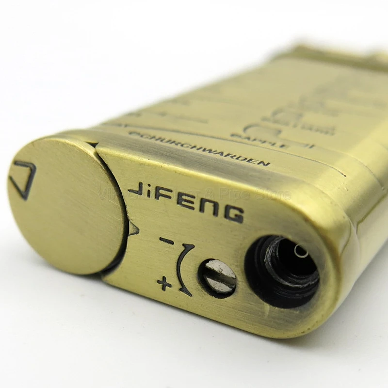 Jifeng винтажная металлическая медная труба газовое давление Ретро Зажигалка для