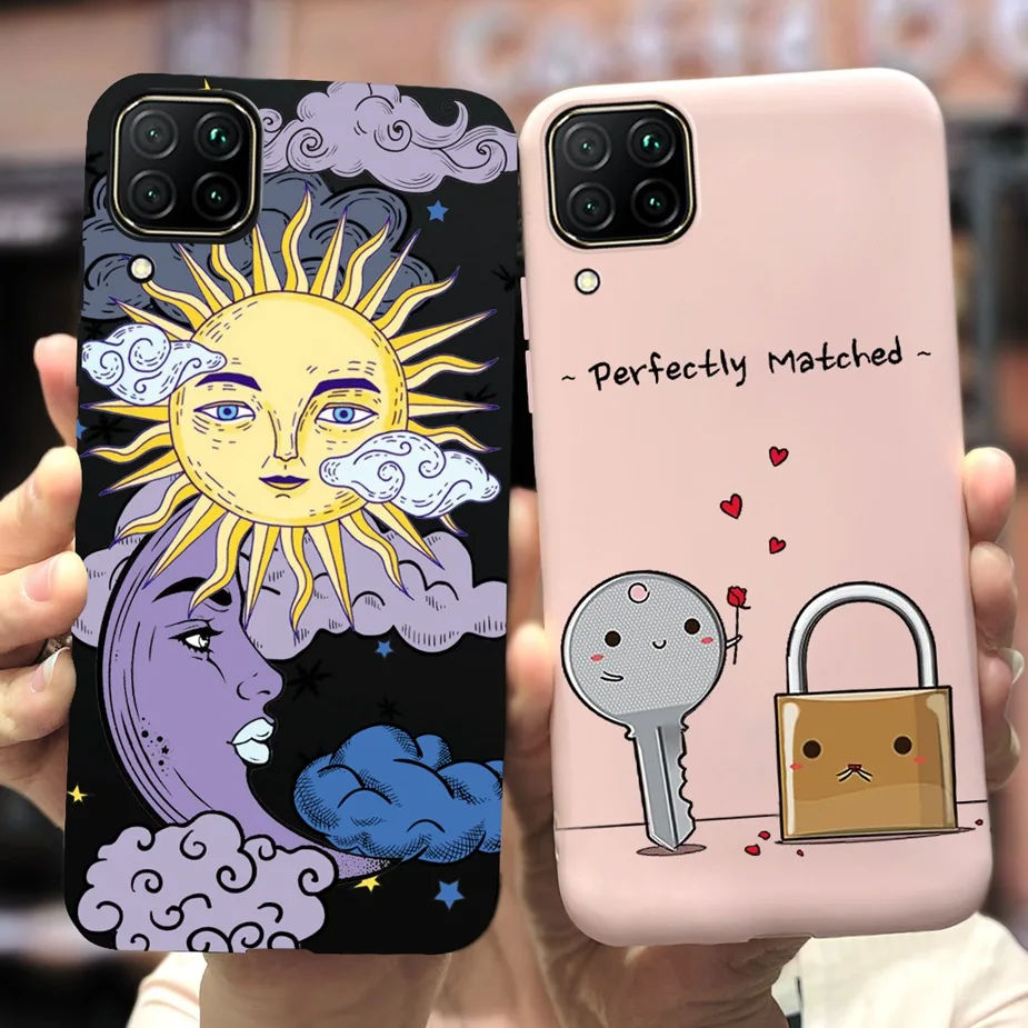 Чехол для Huawei P40 Lite E милый чехол с рисунком конфет мягкий силиконовый телефона из