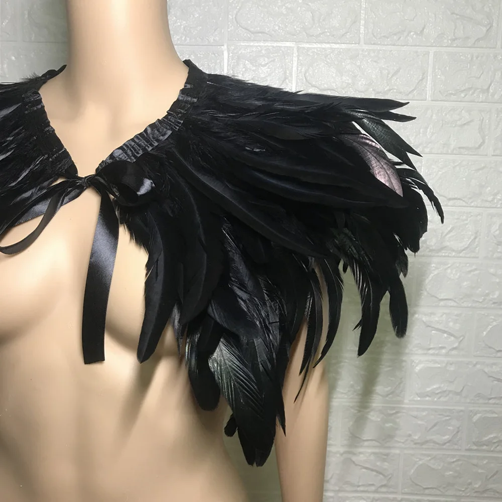 Накидка с перьями накидка палантин вечернее платье натуральными Петушиными