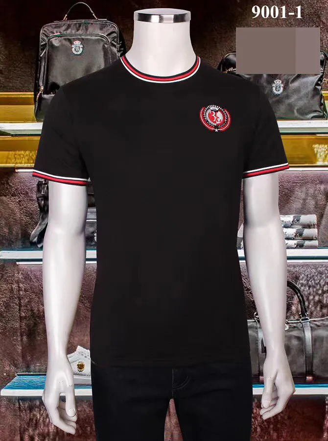 

Men's T-shirt Billionaire Short Sleeve 2021 Summer New Mercerized Cotton Casual Printing