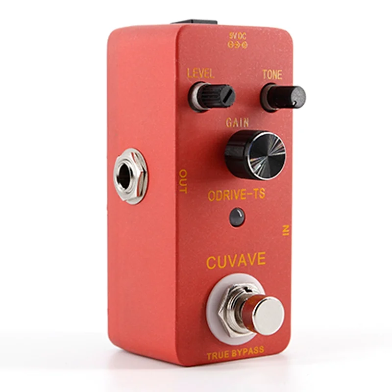CUVAVE ODRIVE-TS аналоговая педаль для гитарного эффекта овердрайв корпус из цинкового сплава настоящий обход гитарные части Аксессуары для гитары