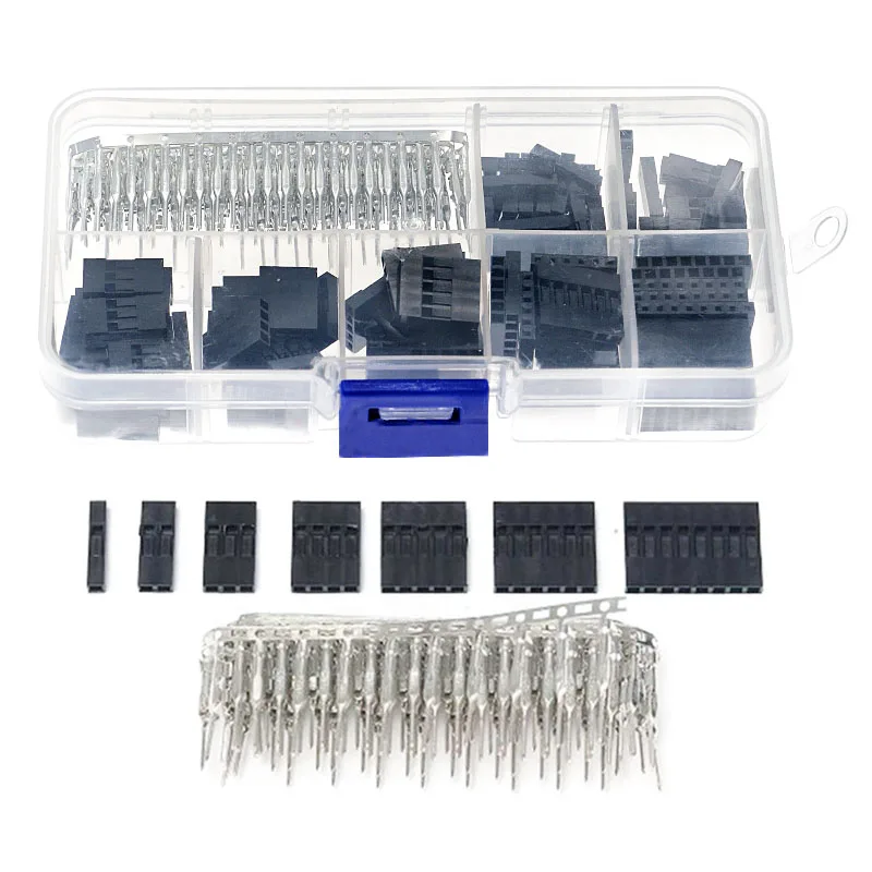 

310pcs 2.54mm DuPont shell jumper connector shell with terminal kit