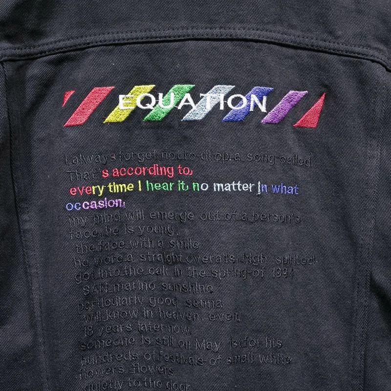 

New Trend In 2020 Fashion Black Denim Jacket Mens Jeans Jacket Oversize Hip Hop