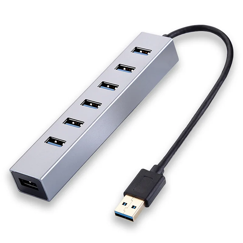 

4-портовый концентратор USB 3,0, док-станция из алюминиевого сплава USB 3,0 с 4-портовым USB-разветвителем