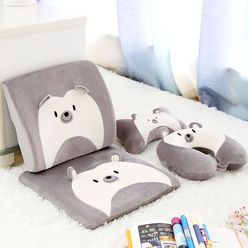 Мультфильм животных U форма плюшевая подушка для путешествий Шея отдыха с