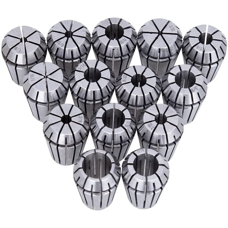 

ER20 Spring Collet Set for CNC Engraving Machine and Milling Lathe Tool Workholding Engraving Collets(14PCS)