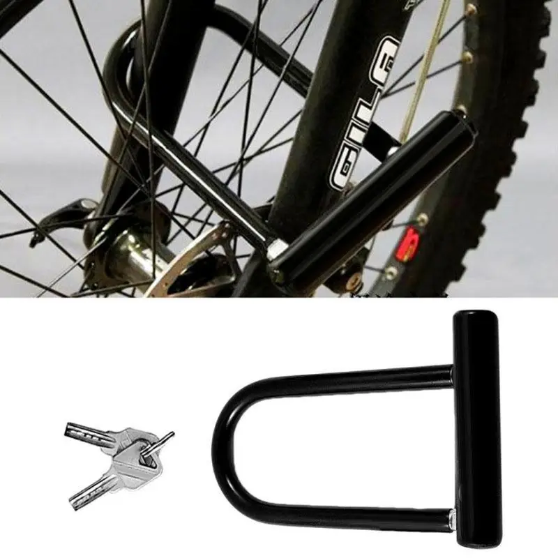 

U Lock Bike Bicycle Motorcycle Cycling Scooter Security Steel Chain + 2 Keys New