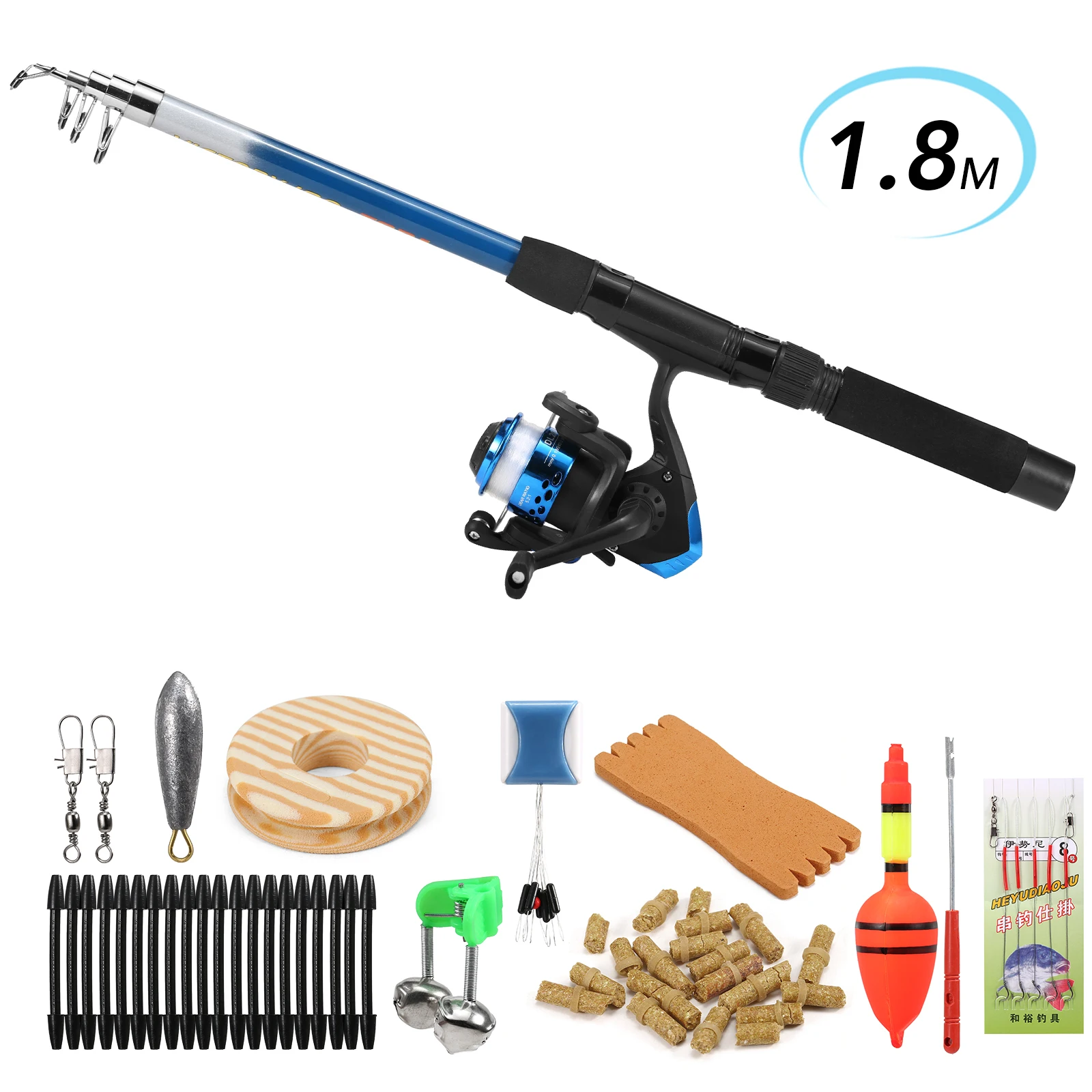 Sougayilang Fishing Rod Full Kits Telescopic Fishing Rod and