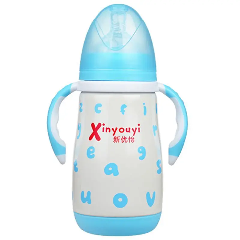 

280mL Insulated Baby Bottle, Stainless Steel Straw Cup, Leak-proof Straw Cup, Sealed Duckbill Cup, Learn To Drink Cup