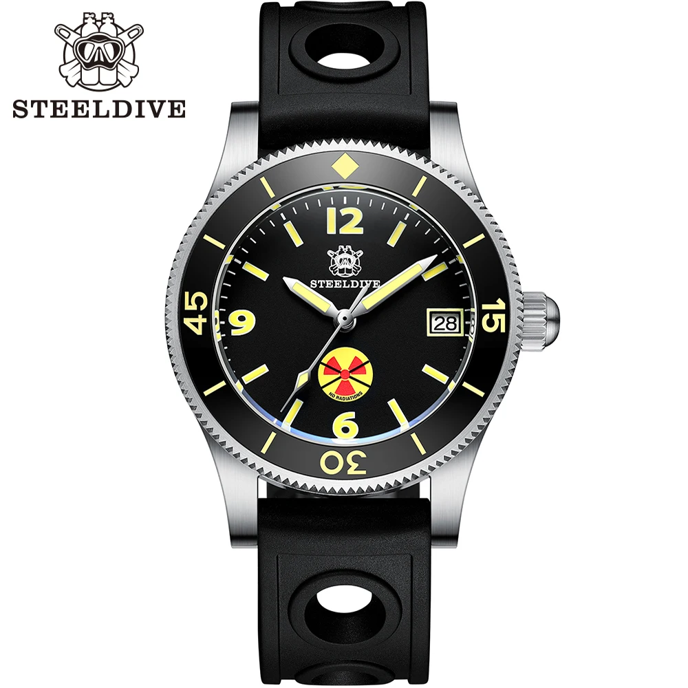 

Новое поступление STEELDIVE SD1952T Bumblebee NH35 автоматические C3 светящиеся наручные часы 300 м водонепроницаемые мужские часы для дайвинга с сапфировы...