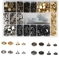 leather clasp set 12 5mm15mm metal snap buttons press studs 4 setting tools 4 color leather snaps for clothes jackets