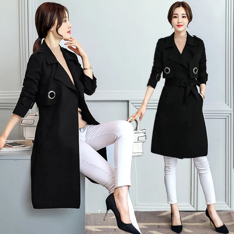 

Trench Abrigos Plus Mujer Size Winter Coat Women Overcoat Windbreaker Roupas Long Coats Femme Casaco Feminino KJ120