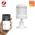 Умный человеческий инфракрасный датчик Tuya APP Zigbee, беспроводной мобильный детектор GRT006