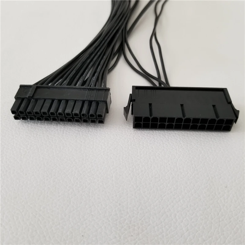 ATX 24Pin Quad 4 блок питания стартовый адаптер материнской платы кабель 18AWG провод для