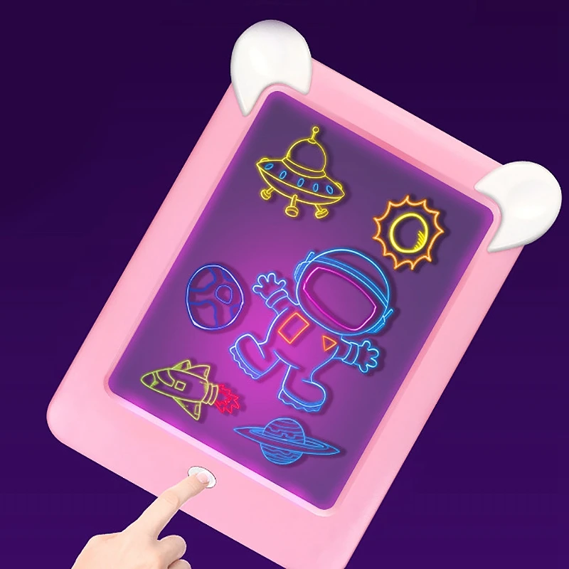 Акция! Волшебная доска для рисования детей и взрослых 3D светодиодный знак панель