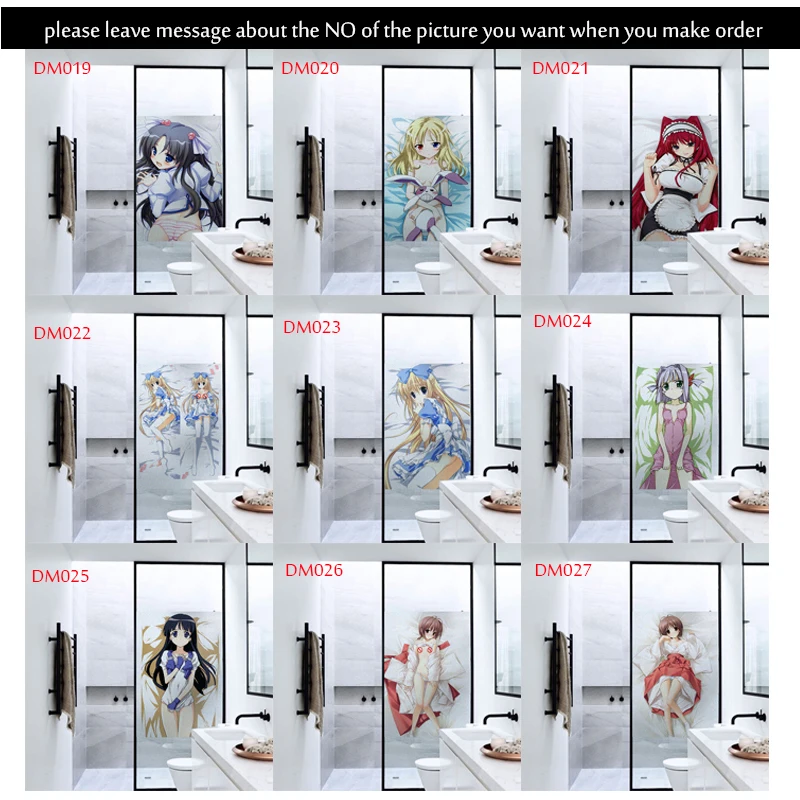 Аниме Сексуальная девушка 3D узор оконная пленка статическая липкая виниловая