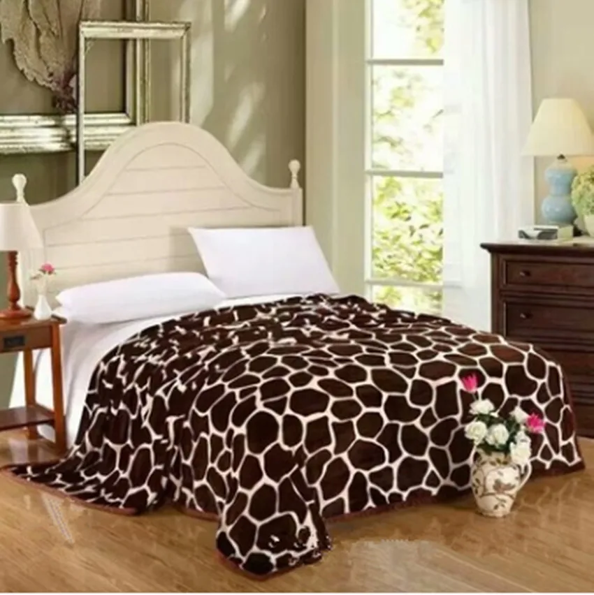 Blanket Ferret cashmere blanket warm blankets brand fleece plaid super soft throw on Sofa/Bed/Plane Travel Plaids patchwork | Дом и сад