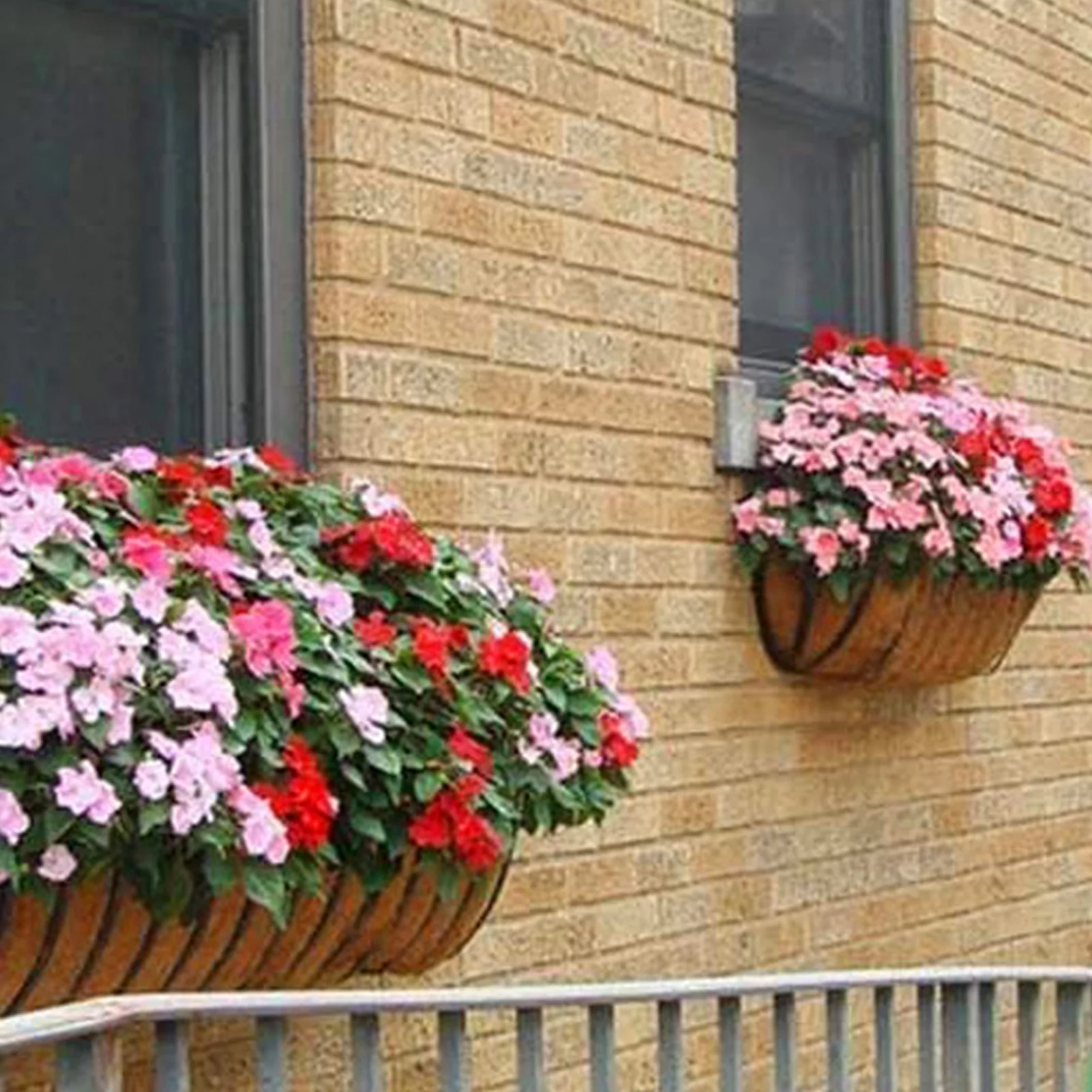 

Wall-mounted Flower Pot Coco Liner Trough Planters Garden Decoration Outdoor Natural Coconut Fiber Basket Macrame Planters Pots