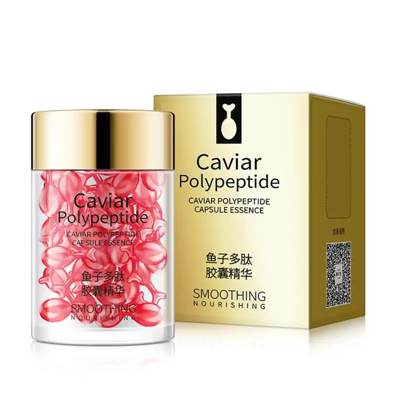 

Caviar Peptide Capsule Essence Face Cream Essence Liquid Bright Moisturizing Fades Fine Lines Face Serum Korean Cosmetics TSLM1