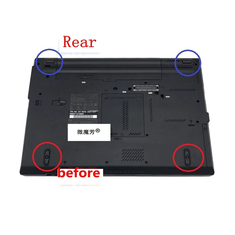 rubber feet foot non slip for lenovo thinkpad t400s t420 t430 t420s t420i t430s w530 w510d t430s t430i t440 t440s t440p t450 free global shipping