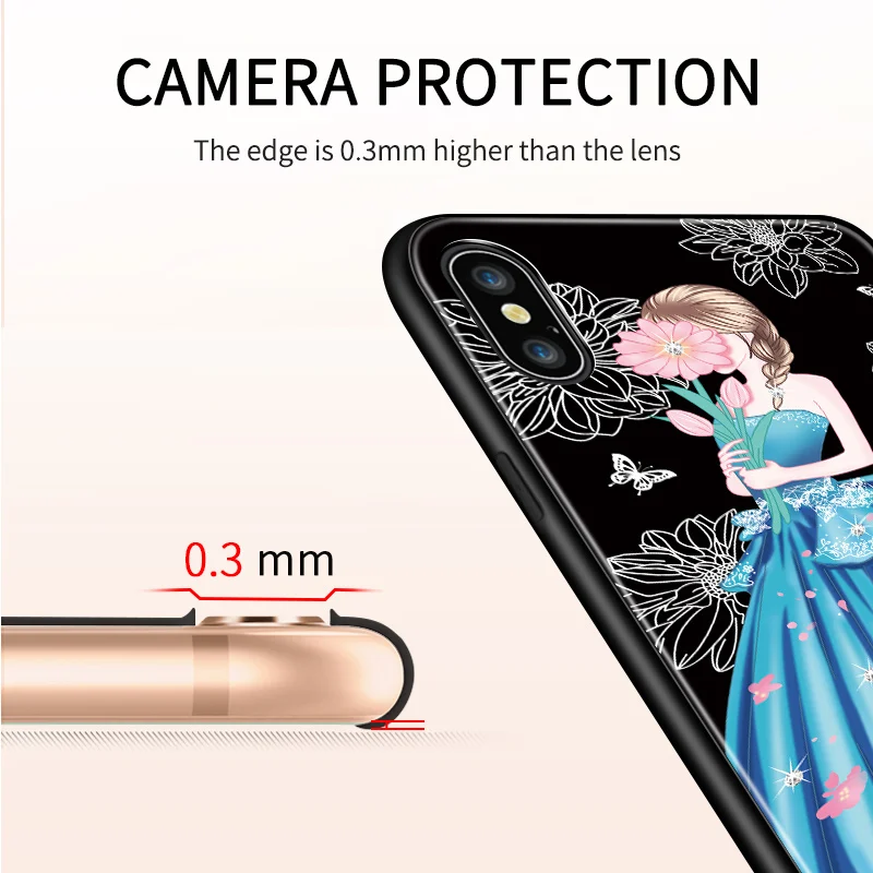 Для Xiaomi Mi Note 3 модный элегантный сексуальный узор для девочек чехол телефона