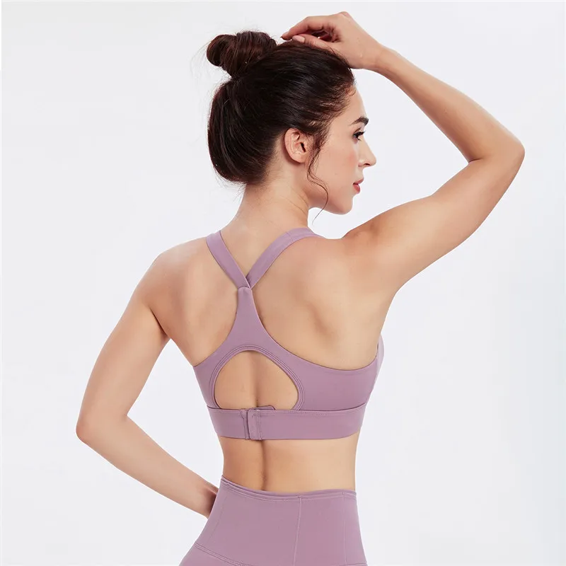

Vansydical Racerback Push Up Yoga Top Women Buttery Soft Sports Bra Workout Gym Crop Tops Fitness Brassiere Activewear
