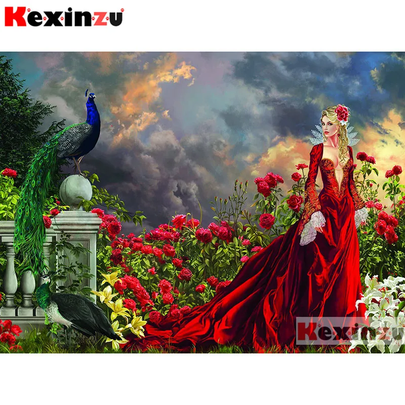 Алмазная 5D картина Kexinzu с полными квадратными/круглыми стразами сделай сам