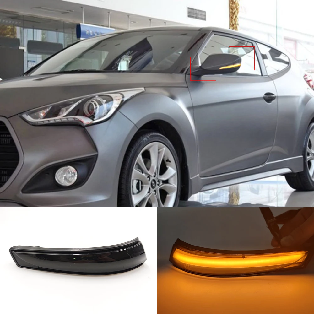 1 комплект светодиодный поворотник для Hyundai Elantra GT Avante MK5 MD UD Veloster i30 GD динамический