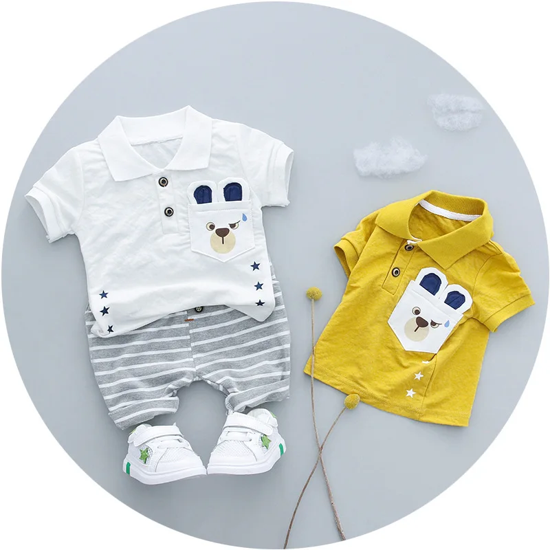 Женские комплекты одежды летняя хлопковая футболка в джентльменском стиле из 2