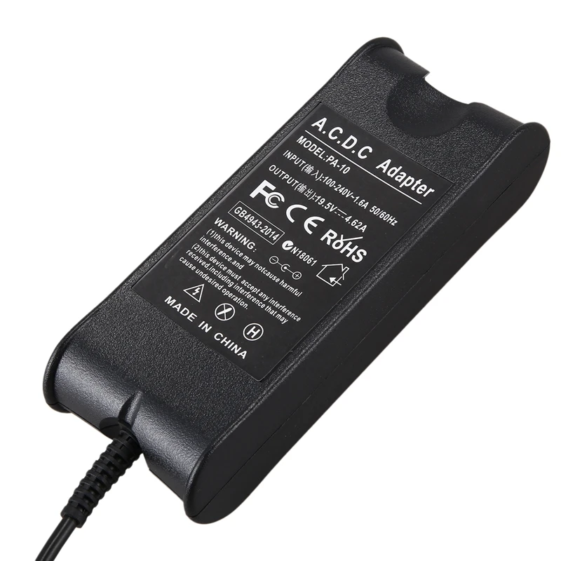 

19.5V 4.62A 7.4mmx5.0mm Big Pin Laptop Power Adapter Input: 100-240V