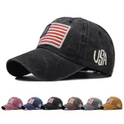 Бейсболка из денима с потертостями, спортивная бейсболка для улицы, Кепка с вышивкой флага США, Америки, Канады, Италии, Бразилии, весна-осень
