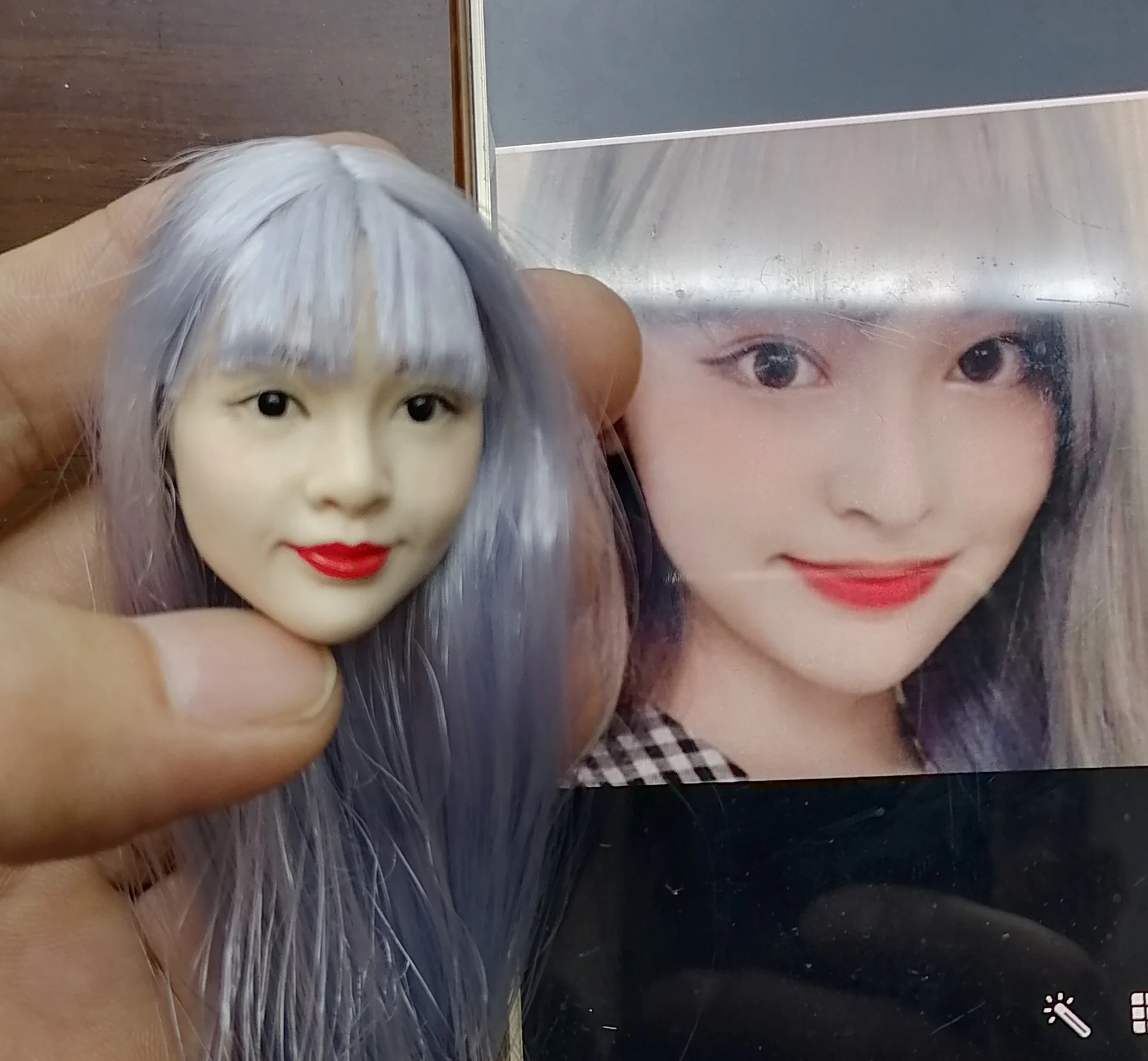 

1/6 Male and Female Custom Head Sculpture Model Private Custom fit 12 inch action figure