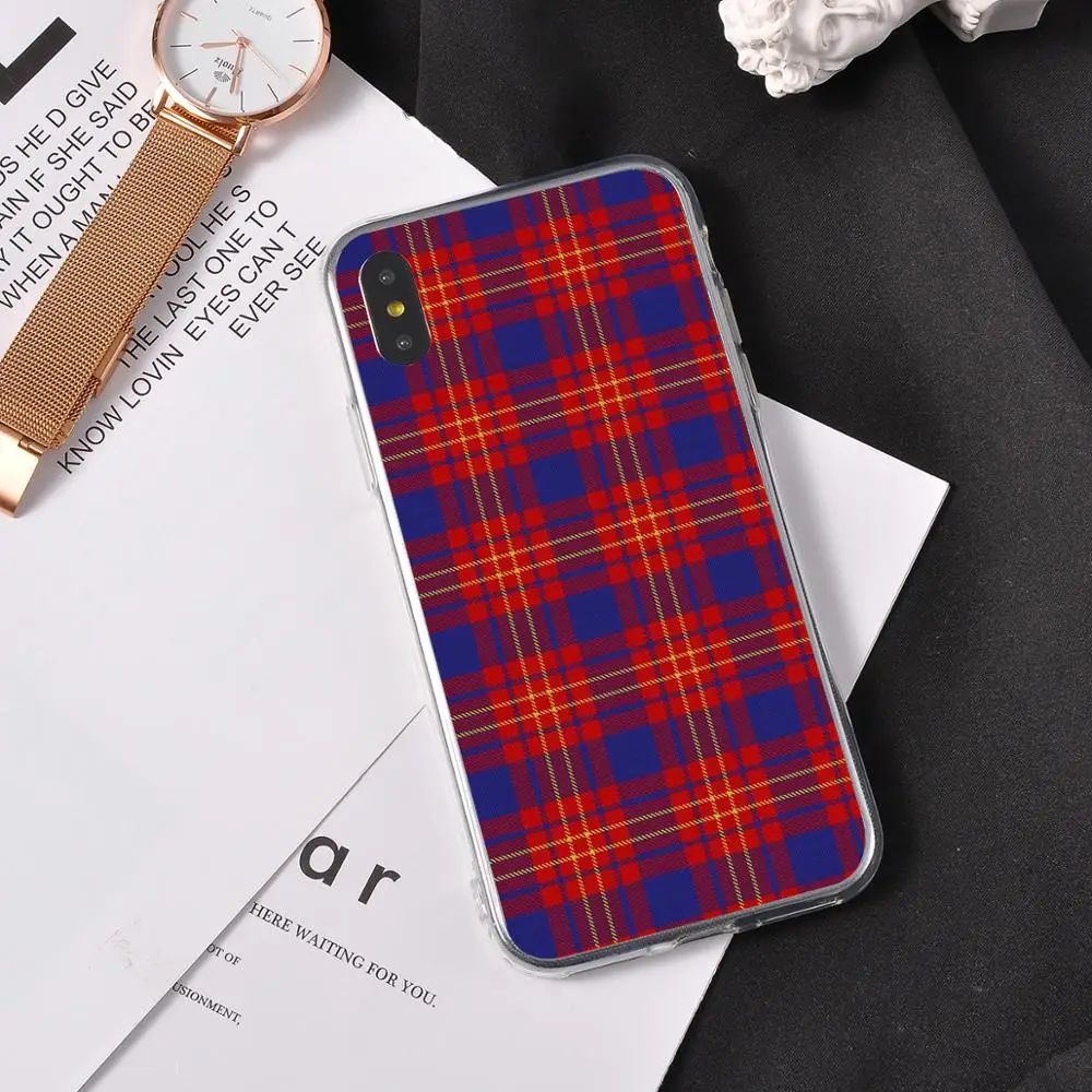 Креативный чехол для iPhone11 PRO SE 2020 X XR XS MAX простой милый черно-белый в клетку iPhone 6 6S 7
