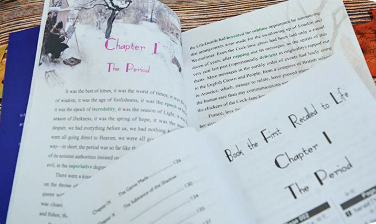 Повесть о двух городах иллюстрация Чарлза Диккенса полное английское издание