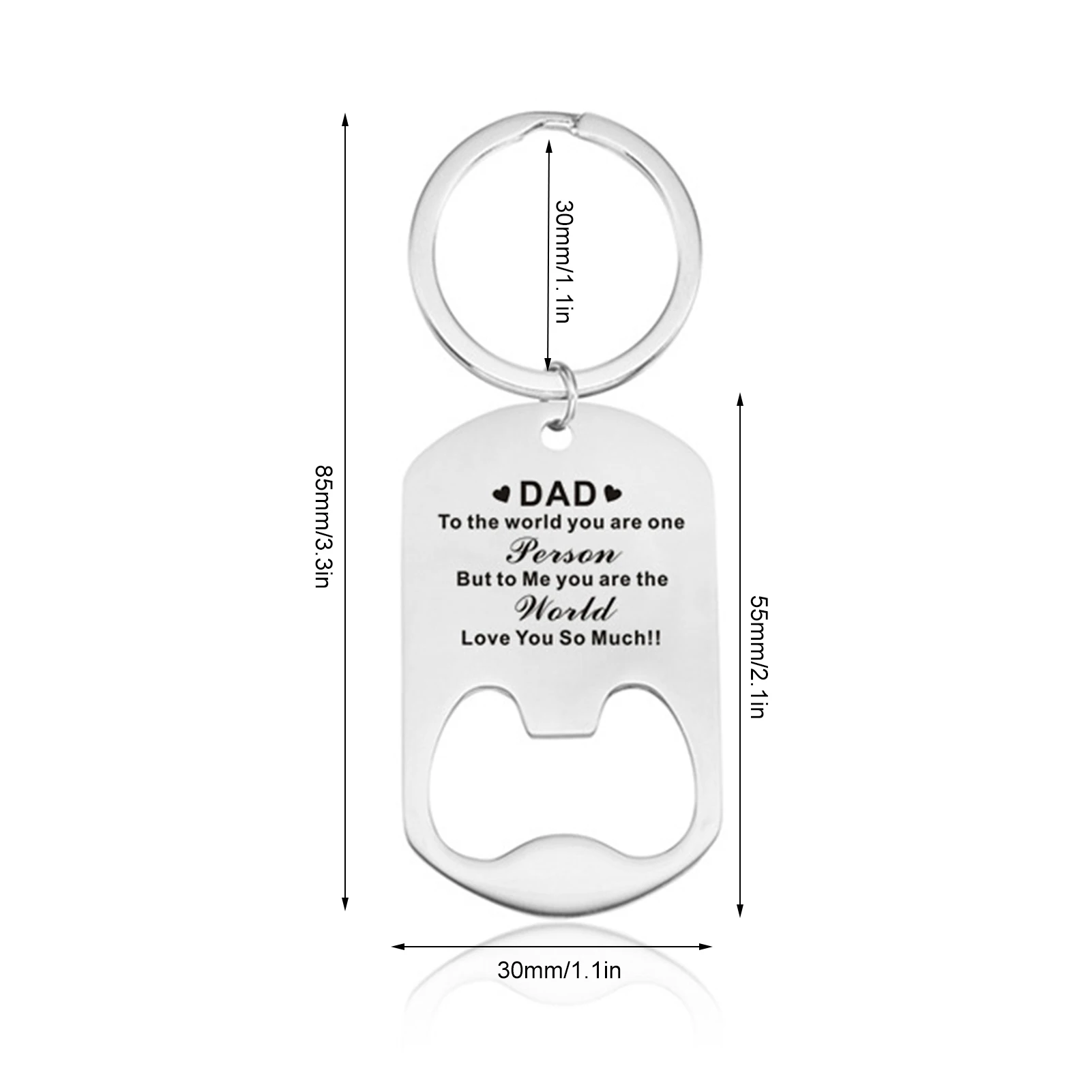 

2021 Father's Day Gifts Keychain Best Dad Birthday Gift Keyring Love Dad Gifts Bottle Opener Keychain From Daughter Son