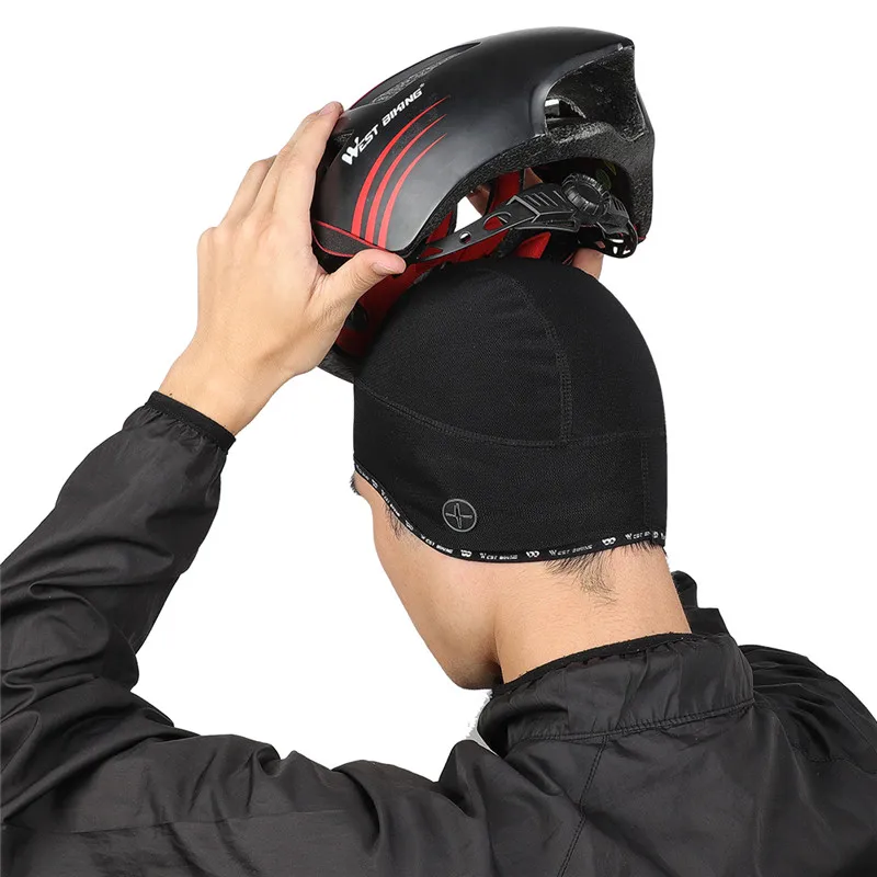 WEST BIKING Winter Skull Cap Helmet Liner Hat for Men Windproof Thermal Cycling Bike Bicycle Running Skiing Sports Headwear | Спорт и