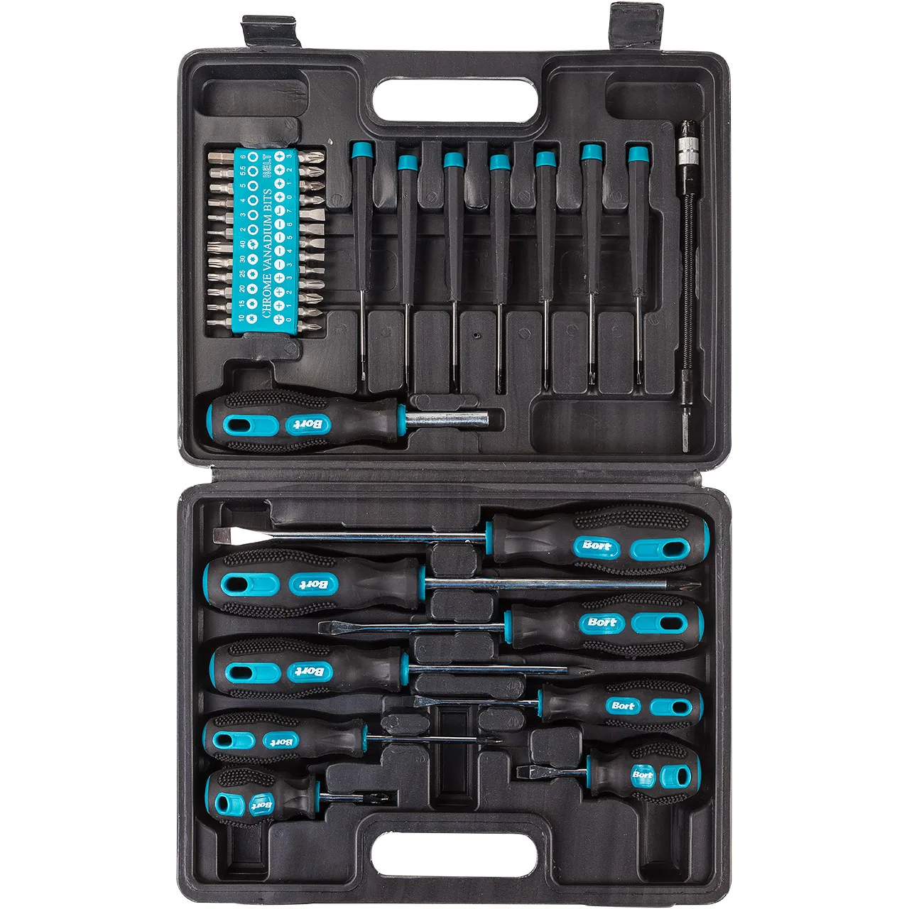Набор ручного инструмента Bort BTK 42 (42 предмета 8 отверток отвертка держатель для