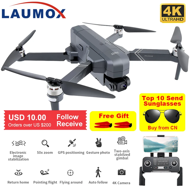 

SJRC F11 4K PRO Drone GPS 5G WiFi 2 Axis Gimbal With HD Camera FPV Professional RC Foldable Brushless Quadcopter SG906 PRO 2