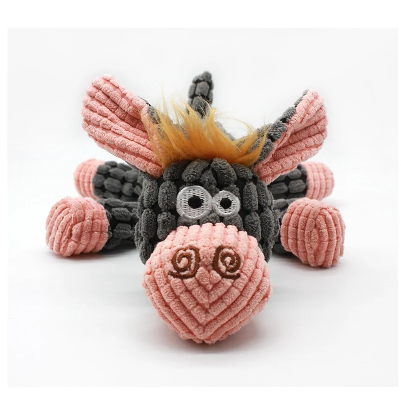 

Dog Toys Stuffed Donkey Squeaking Pet Toy Cute Plush Puzzle Interactive Toy For Dogs Cat Chew Squeaker Squeaky Pet Toy