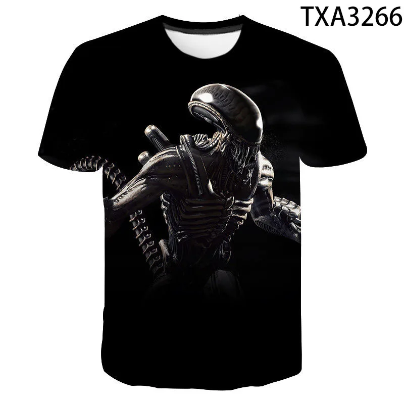 

2020 New Alien Summer T-shirt Men Women Children 3D Printed T shirts Fashion Tops Boy Girl Kids Summer Short Sleeve Cool Tees