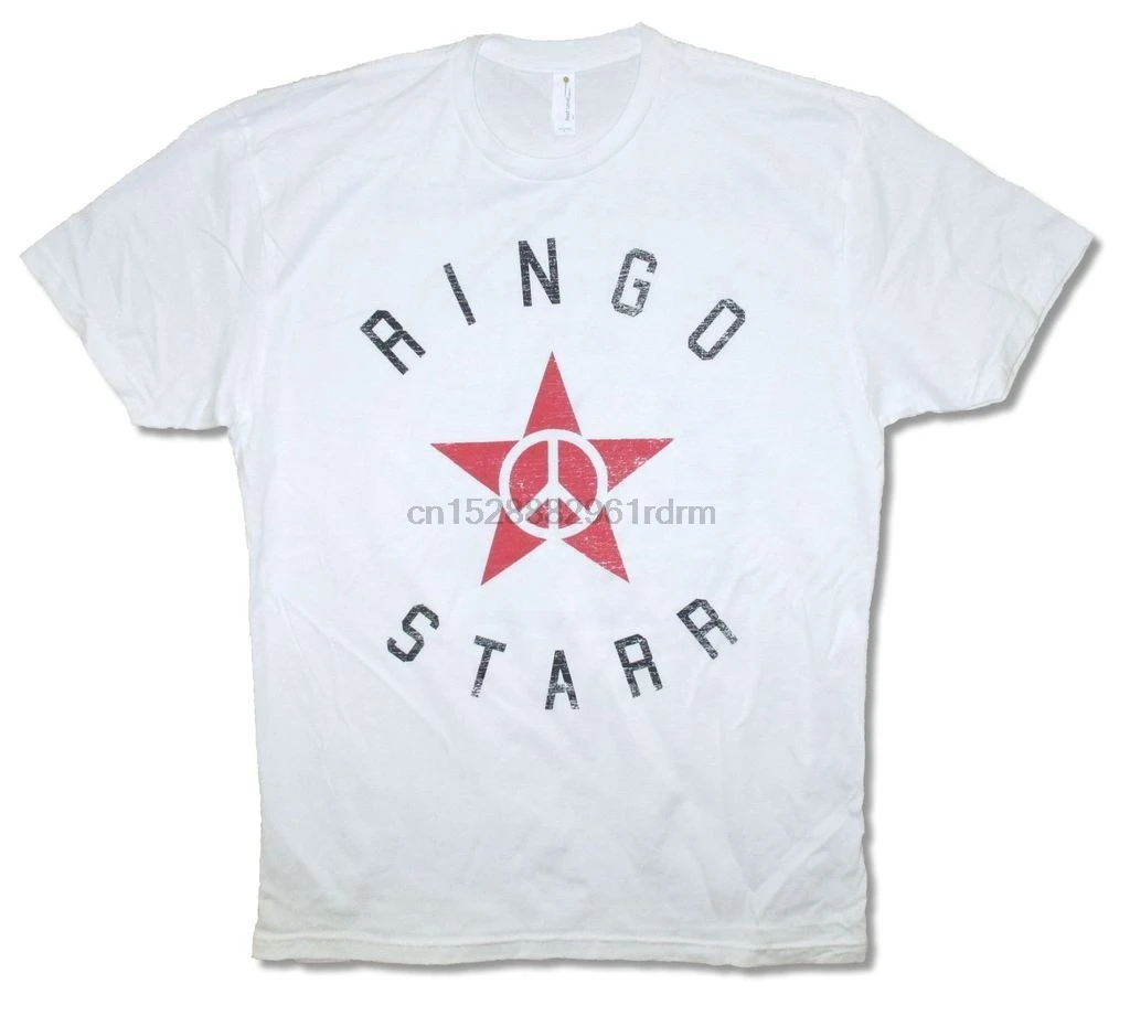 Ringo Starr Star Tour 2015 SF B мужская белая футболка новинка официальный для взрослых на