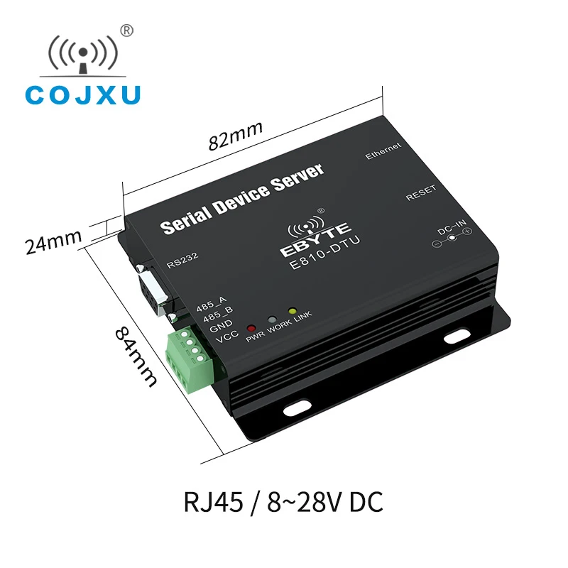 RS485/RS232 для последовательного сервера Ethernet MQTT Industrial Modbus TCP/UDP RTU RJ45 на