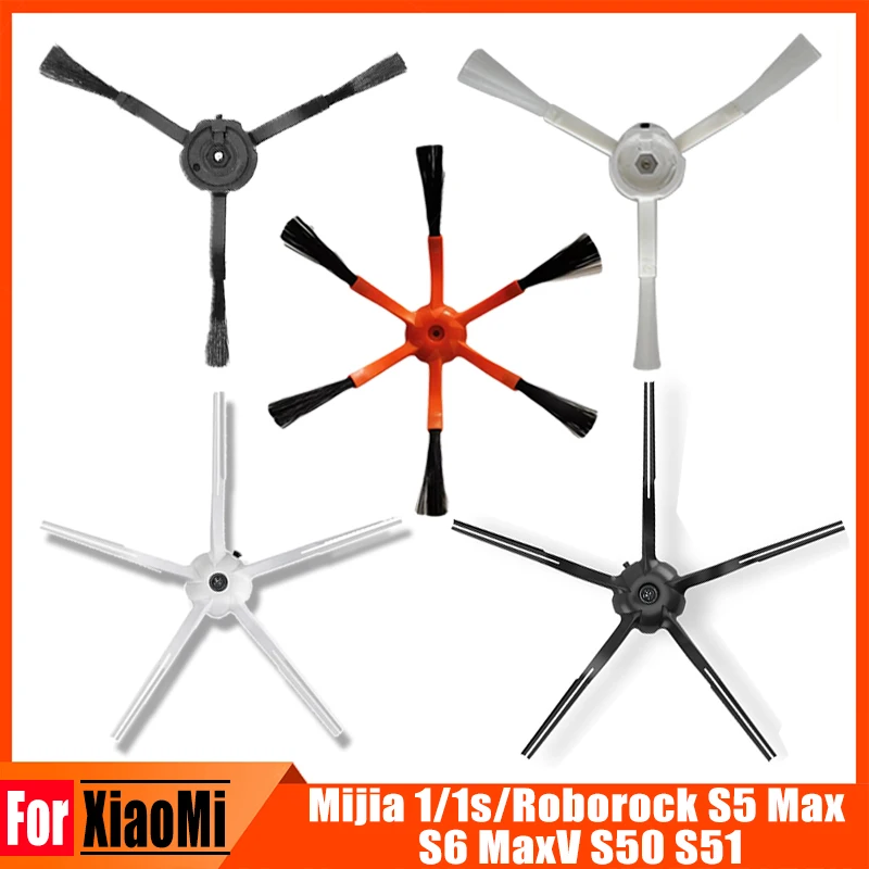 Вооруженные боковая щетка для xiaomi Roborock S50 S51 S55 S5 S6 1 S Запасные части робот пылесос