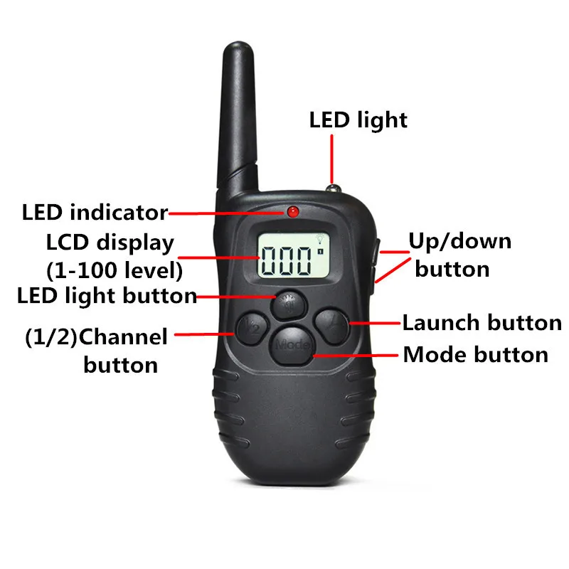 Ошейник для дрессировки домашних питомцев Водонепроницаемый Электронный